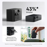 Adaptor pentru Calatorie Anker Nano 5in1 (A9215H11), pentru EU, UK, US, Au, 20W, 2x USB-C, 2x USB-A, 20W, Alb