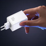 Incarcator retea Baseus EnerFill FE11 (P10182102213-00), USB, 2x Type-C, 100W, Incarcare rapidar, alb
