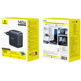 Incarcator retea Baseus EnerFill FH11 (E0121J00), 3x USB-C, 1x USB-A, 140W, GaN Technology, Incarcare rapida, negru