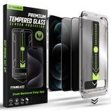 Folie de protectie pentru iPhone 12, Techsuit TitanGlass FullCover (2 pack)