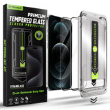 Folie de protectie pentru iPhone 12, Techsuit TitanGlass FullCover (2 pack)