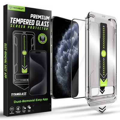 Folie de protectie pentru iPhone 11 Pro, Techsuit TitanGlass FullCover