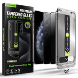 Folie de protectie pentru iPhone 11 Pro, Techsuit TitanGlass FullCover (2 pack)