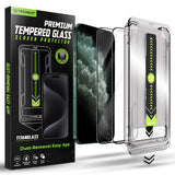 Folie de protectie pentru iPhone 11 Pro Max, Techsuit TitanGlass FullCover (2 pack)