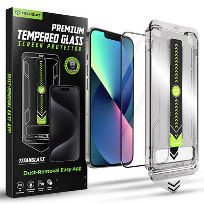 Folie de protectie pentru iPhone 13, Techsuit TitanGlass FullCover