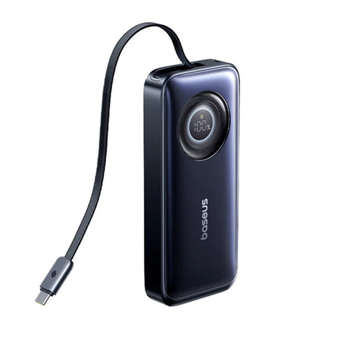 Baterie Externa Baseus Enercore CR11 (E0027H00), cu Integrat Type-C Cable, 20.000mAh, 67W, Portabil Design