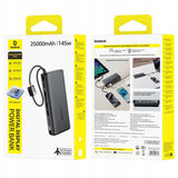 Baterie Externa Baseus Enerfill FC41 (E0028H03), Incarcare Rapida, Afisaj Digital, 145W, 25000mAh, Negru