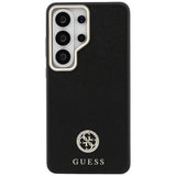 Husa pentru Samsung Galaxy S26 Ultra, Guess Rhinestone Round Logo MagSafe (GUHMS26LPGCRMDEK), negru