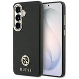 Husa pentru Samsung Galaxy S26, Guess Rhinestone Round Logo MagSafe (GUHMS26SPGCRMDEK), negru