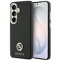 Husa pentru Samsung Galaxy S26, Guess Rhinestone Round Logo MagSafe (GUHMS26SPGCRMDEK), negru