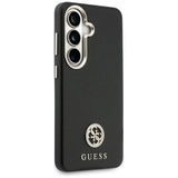 Husa pentru Samsung Galaxy S26, Guess Rhinestone Round Logo MagSafe (GUHMS26SPGCRMDEK), negru