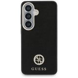 Husa pentru Samsung Galaxy S26, Guess Rhinestone Round Logo MagSafe (GUHMS26SPGCRMDEK), negru
