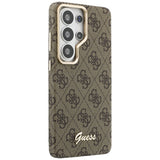 Husa pentru Samsung Galaxy S26 Ultra, Guess 4G Script MagSafe (GUHMS26L5P4FWMSW), maro