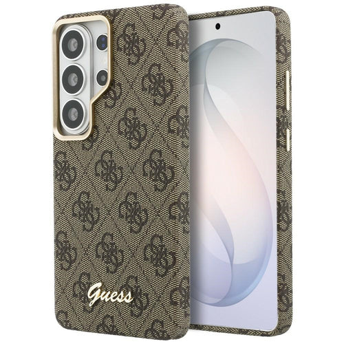 Husa pentru Samsung Galaxy S26 Ultra, Guess 4G Script MagSafe (GUHMS26L5P4FWMSW), maro