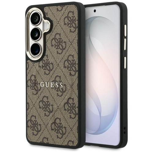 Husa pentru Samsung Galaxy S26 Plus, Guess 4G Embossed Ring MagSafe (GUHMS26MP4MSEGCW), maro