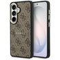 Husa pentru Samsung Galaxy S26 Plus, Guess 4G Embossed Ring MagSafe (GUHMS26MP4MSEGCW), maro