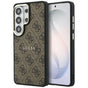 Husa pentru Samsung Galaxy S26 Ultra, Guess 4G Embossed Ring MagSafe (GUHMS26LP4MSEGCW), maro