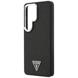 Husa pentru Samsung Galaxy S26 Ultra, Guess Fixed Glitter Triangle Logo MagSafe (GUHMS26LPFGTSCMK), negru