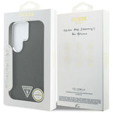 Husa pentru Samsung Galaxy S26 Ultra, Guess Fixed Glitter Triangle Logo MagSafe (GUHMS26LPFGTSCMK), negru