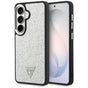 Husa pentru Samsung Galaxy S26, Guess Fixed Glitter Triangle Logo MagSafe (GUHMS26SPFGTSCMS), gri
