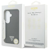 Husa pentru Samsung Galaxy S26, Guess Fixed Glitter Triangle Logo MagSafe (GUHMS26SPFGTSCMK), negru