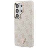 Husa pentru Samsung Galaxy S26 Ultra, Guess 4G Triangle Logo MagSafe (GUHMS26LP4GTDGMP), roz
