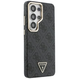 Husa pentru Samsung Galaxy S26 Ultra, Guess 4G Triangle Logo MagSafe (GUHMS26LP4GTDGMK), negru