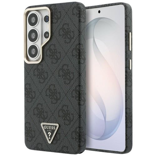 Husa pentru Samsung Galaxy S26 Ultra, Guess 4G Triangle Logo MagSafe (GUHMS26LP4GTDGMK), negru