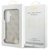 Husa pentru Samsung Galaxy S26, Guess 4G Triangle Logo MagSafe (GUHMS26SP4GTDGMP), roz