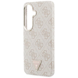 Husa pentru Samsung Galaxy S26, Guess 4G Triangle Logo MagSafe (GUHMS26SP4GTDGMP), roz
