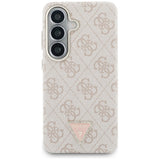 Husa pentru Samsung Galaxy S26, Guess 4G Triangle Logo MagSafe (GUHMS26SP4GTDGMP), roz
