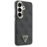 Husa pentru Samsung Galaxy S26, Guess 4G Triangle Logo MagSafe (GUHMS26SP4GTDGMK), negru