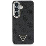 Husa pentru Samsung Galaxy S26, Guess 4G Triangle Logo MagSafe (GUHMS26SP4GTDGMK), negru