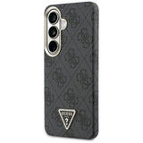 Husa pentru Samsung Galaxy S26, Guess 4G Triangle Logo MagSafe (GUHMS26SP4GTDGMK), negru