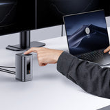 Hub USB Baseus 11in1 Docking station Spacemate Series (B0112701), Triple 4K Display, 10Gbps, PD100W Incarcare rapida, gri