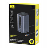 Hub USB Baseus 11in1 Docking station Spacemate Series (B0112701), Triple 4K Display, 10Gbps, PD100W Incarcare rapida, gri