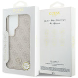Husa pentru Samsung Galaxy S26 Ultra, Guess Rhinestone Round Logo MagSafe (GUHMS26LP4GRMDEP), roz