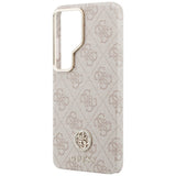 Husa pentru Samsung Galaxy S26 Ultra, Guess Rhinestone Round Logo MagSafe (GUHMS26LP4GRMDEP), roz