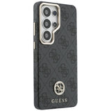Husa pentru Samsung Galaxy S26 Ultra, Guess Rhinestone Round Logo MagSafe (GUHMS26LP4GRMDEK), negru