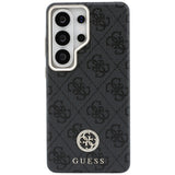 Husa pentru Samsung Galaxy S26 Ultra, Guess Rhinestone Round Logo MagSafe (GUHMS26LP4GRMDEK), negru