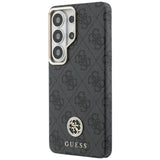 Husa pentru Samsung Galaxy S26 Ultra, Guess Rhinestone Round Logo MagSafe (GUHMS26LP4GRMDEK), negru