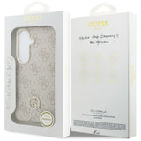 Husa pentru Samsung Galaxy S26, Guess Rhinestone Round Logo MagSafe (GUHMS26SP4GRMDEP), roz