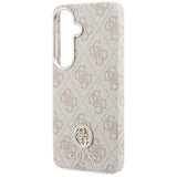 Husa pentru Samsung Galaxy S26, Guess Rhinestone Round Logo MagSafe (GUHMS26SP4GRMDEP), roz
