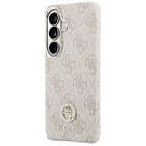 Husa pentru Samsung Galaxy S26, Guess Rhinestone Round Logo MagSafe (GUHMS26SP4GRMDEP), roz