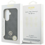 Husa pentru Samsung Galaxy S26, Guess Rhinestone Round Logo MagSafe (GUHMS26SP4GRMDEK), negru