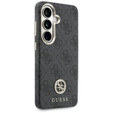 Husa pentru Samsung Galaxy S26, Guess Rhinestone Round Logo MagSafe (GUHMS26SP4GRMDEK), negru