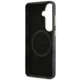 Husa pentru Samsung Galaxy S26, Guess Rhinestone Round Logo MagSafe (GUHMS26SP4GRMDEK), negru