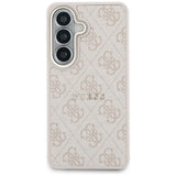 Husa pentru Samsung Galaxy S26 Plus, Guess 4G Embossed Ring MagSafe (GUHMS26MP4MSEGCP), roz