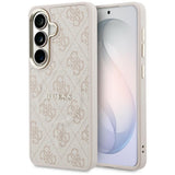 Husa pentru Samsung Galaxy S26 Plus, Guess 4G Embossed Ring MagSafe (GUHMS26MP4MSEGCP), roz