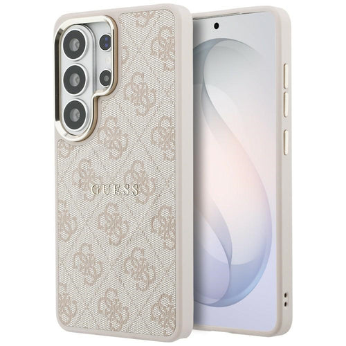 Husa pentru Samsung Galaxy S26 Ultra, Guess 4G Embossed Ring MagSafe (GUHMS26LP4MSEGCP), roz